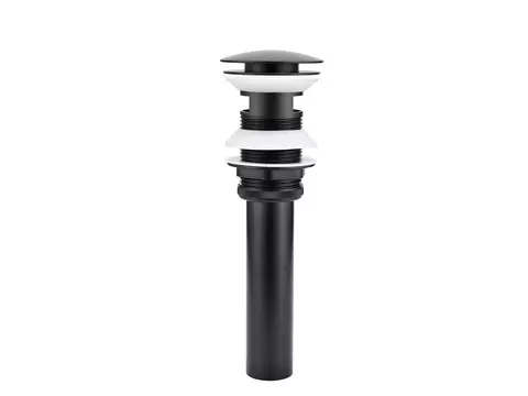 AQUA BAGNO Solo Ablaufgarnitur Push&Open schwarz matt...