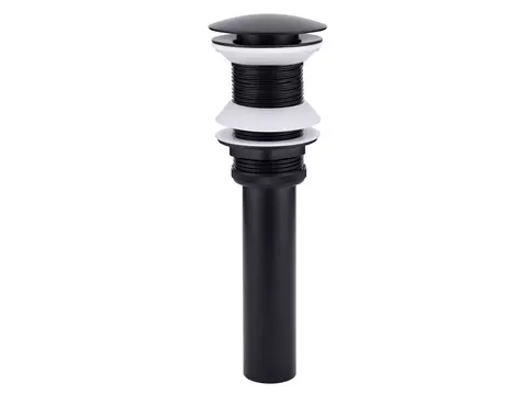 AQUA BAGNO Solo Ablaufgarnitur schwarz matt für...
