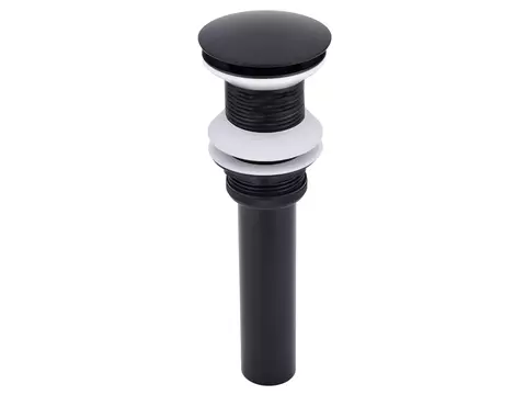 AQUA BAGNO Solo Ablaufgarnitur schwarz matt für...