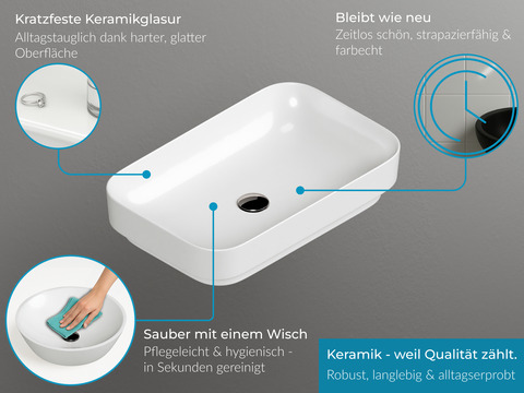 Duo Badmöbel 100, Weiß Hochglanz Lackiert,...