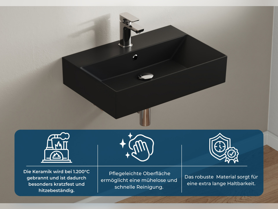 Waschbecken Aufsatzwaschtisch 90cm - Loft - KS.AN.90