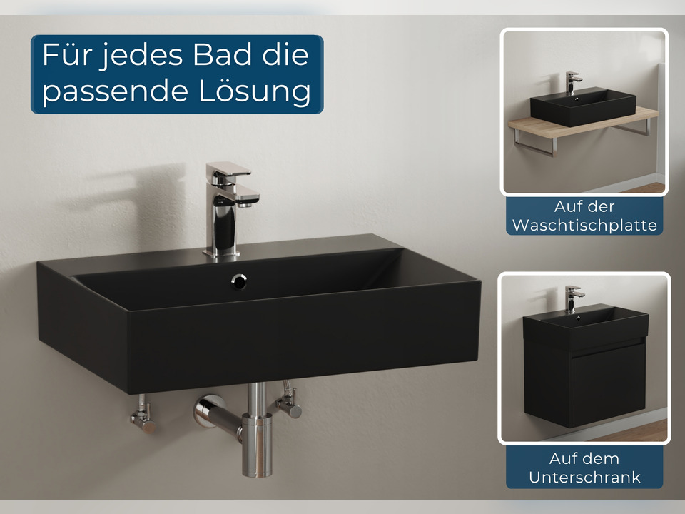 Waschbecken Aufsatzwaschtisch 90cm - Loft - KS.AN.90