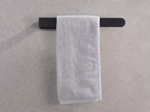 Aqua Bagno Curve Handtuchhalter aus Edelstahl in Optik...