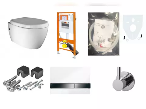 Aqua Bagno WCSet.10.JomoLine.T.1 JomoLine Vorwandelement...