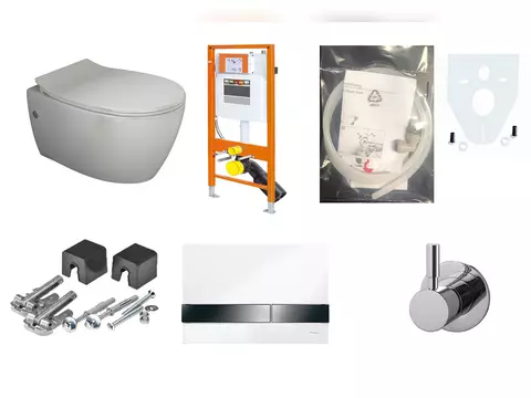 Aqua Bagno WCSet.10.JomoLine.T2.1 JomoLine Vorwandelement...