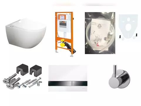 Aqua Bagno WCSet.11.JomoLine.T.1 JomoLine Vorwandelement...