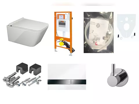 Aqua Bagno WCSet.17.JomoLine.T.1 JomoLine Vorwandelement...