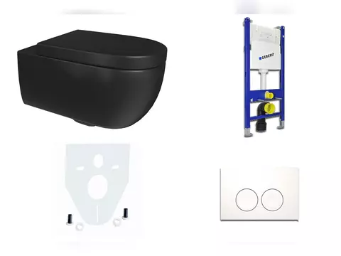 Geberit & Aqua Bagno 011.1051.063SMK spülrandlos...