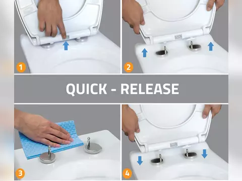 Aqua Bagno Smile - universeller WC-Sitz mit...