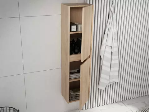 Aqua Bagno Seitenschrank Duo Eiche Gold (350x1400x300mm)