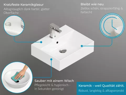 Duo Badmöbel 172, Weiß Hochglanz Lackiert,...
