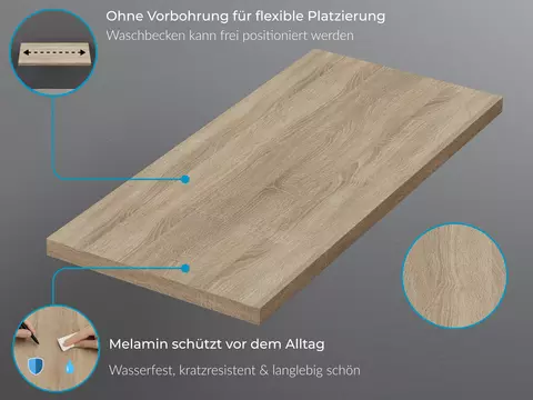 Duo Badmöbel 172, Weiß Hochglanz Lackiert,...
