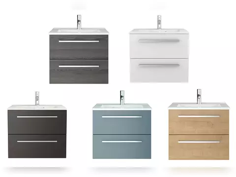 Aqua Bagno Badmöbel-Set 60cm inkl. Unterschrank und...