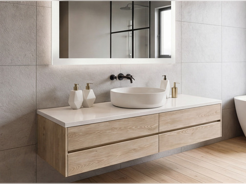 Aqua Bagno Badezimmerspiegel mit LED-Beleuchtung nach...