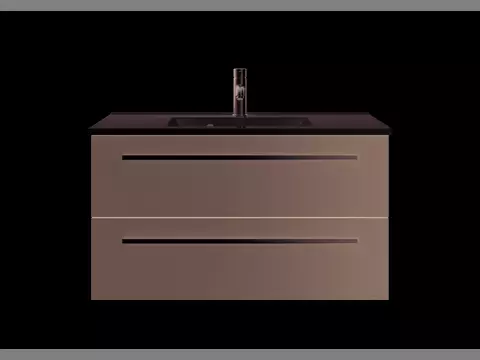 Aqua Bagno Badmöbel-Set 90cm inkl. Unterschrank und...