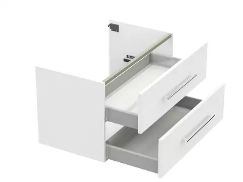 Flex Waschtischunterschrank 60, Weiß Hochglanz...