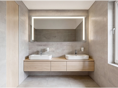 Aqua Bagno Badezimmerspiegel mit LED-Beleuchtung nach...