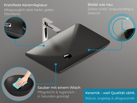Flex Badmöbel 120, Eiche Gold, Keramik Waschbecken,...