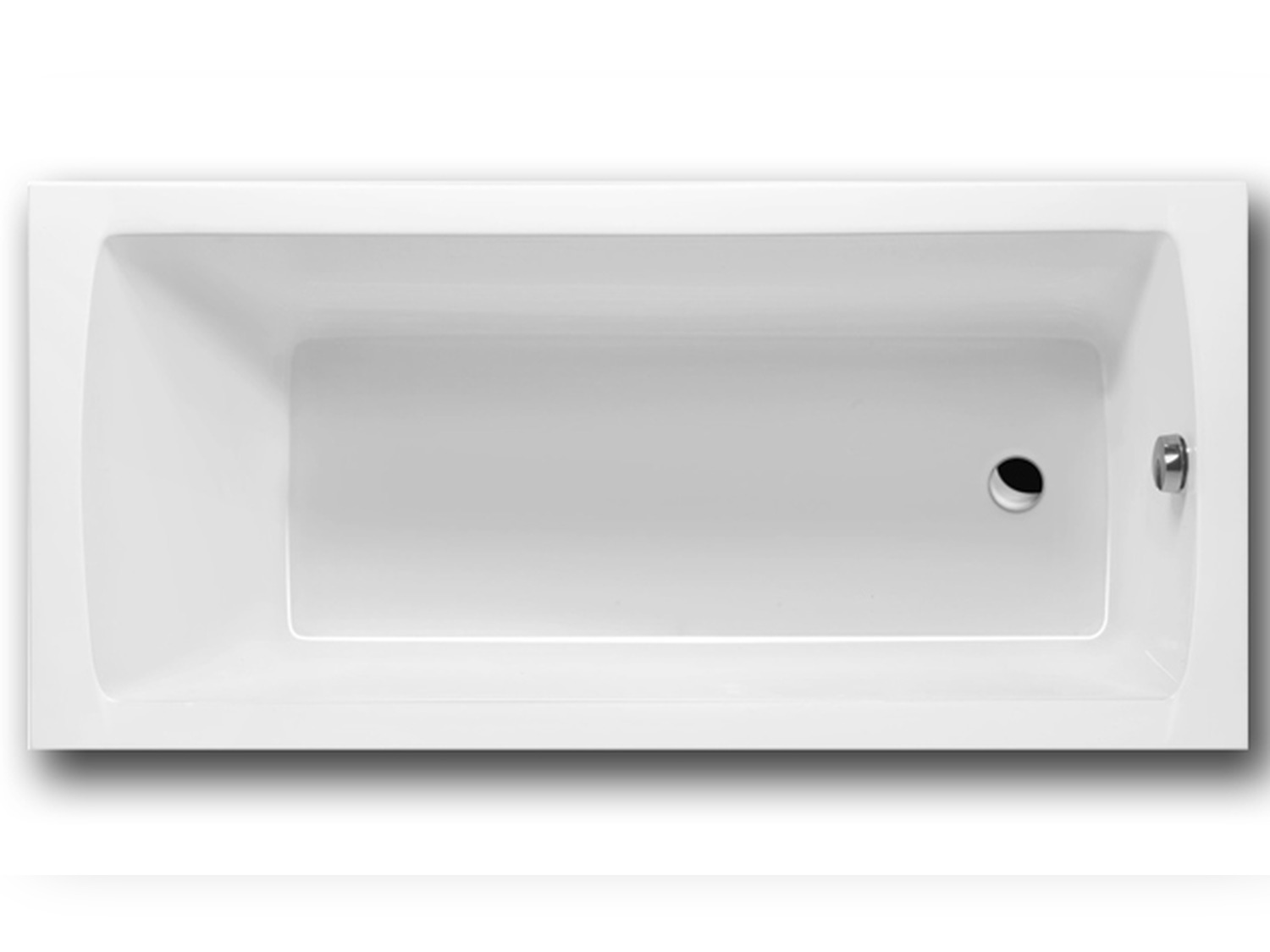 Schr&ouml;der Badewanne rechteck wei&szlig;, 150x70x40 cm Aquaria150