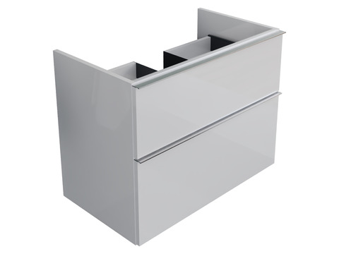 Smile Waschtischunterschrank 80, Weiß Hochglanz Lackiert