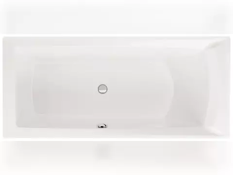 Schröder Badewanne rechteck weiß, 160x75x45 cm...