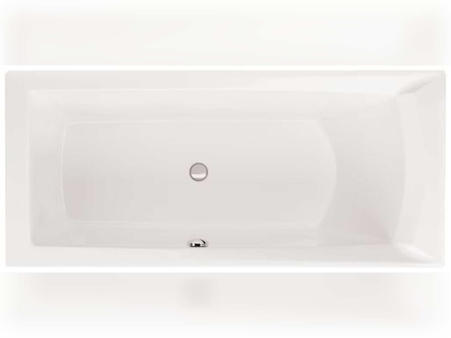 Schr&ouml;der Badewanne rechteck wei&szlig;, 160x75x45 cm Dora160(R)