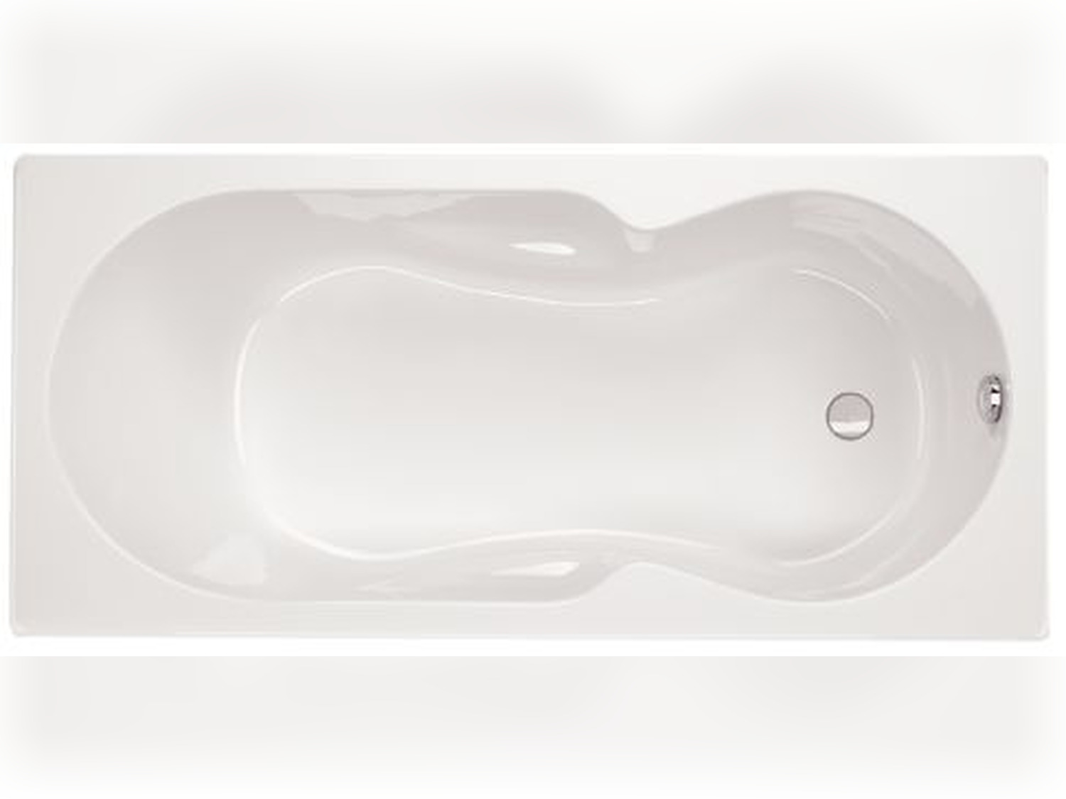 Schr&ouml;der Badewanne rechteck wei&szlig;, 160x80x42,5 cm Tosca160