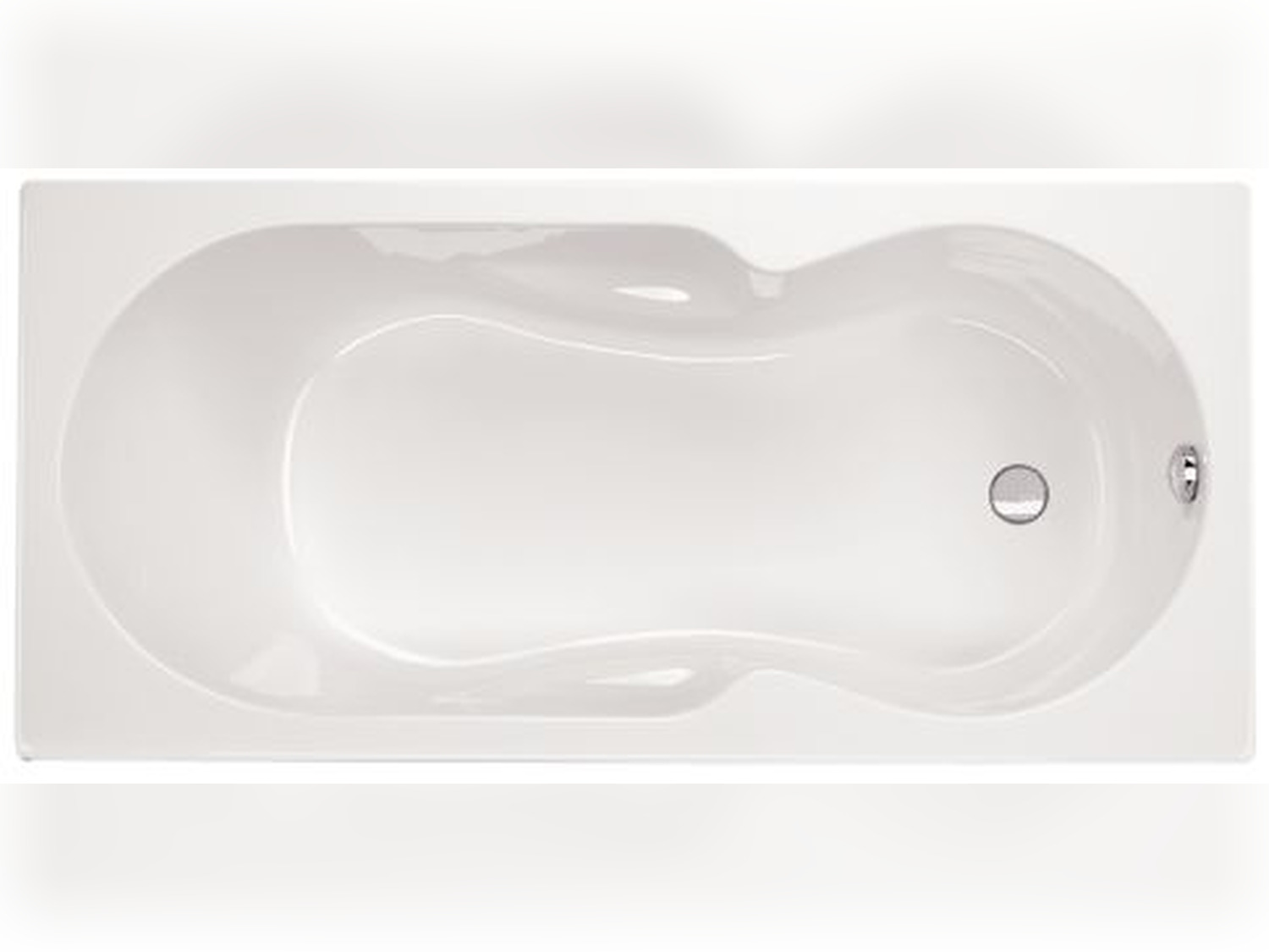 Schr&ouml;der Badewanne rechteck wei&szlig;, 180x80x42,5cm Tosca180