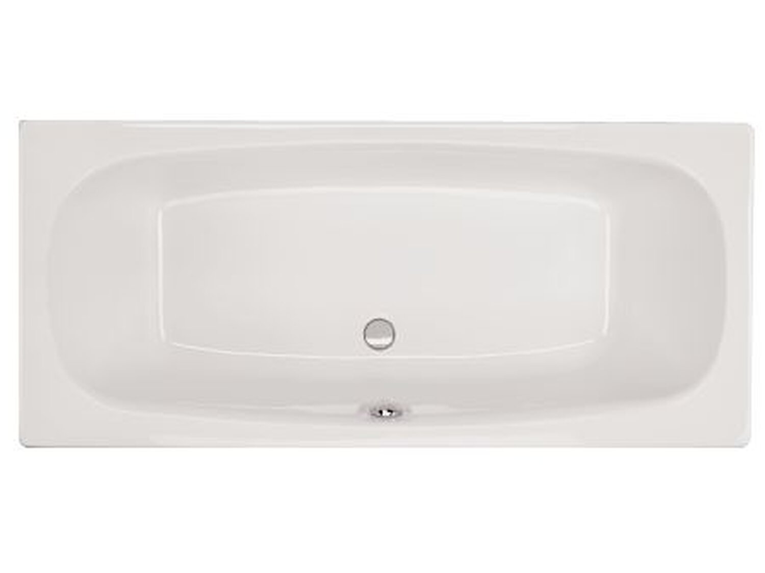 Schr&ouml;der Badewanne rechteck wei&szlig;, 180x80x44cm Martinique