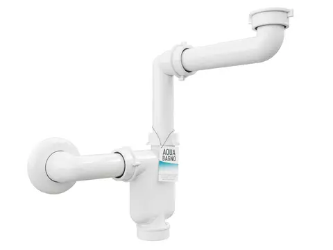 Aqua Bagno Raumsparsiphon für Badmöbel - DN32 -...