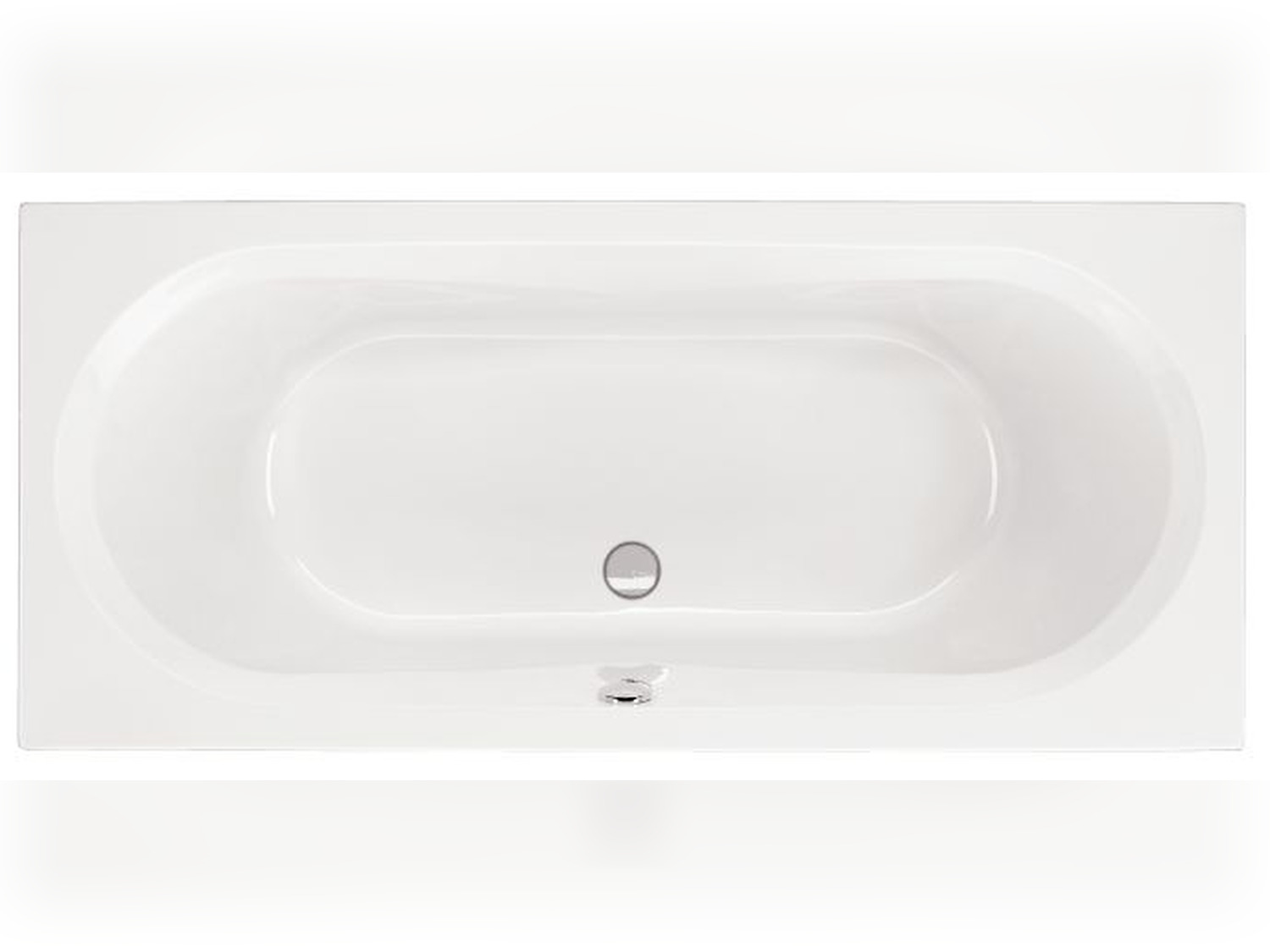 Schr&ouml;der Badewanne rechteck wei&szlig;, 180x80x49,5cm Malia