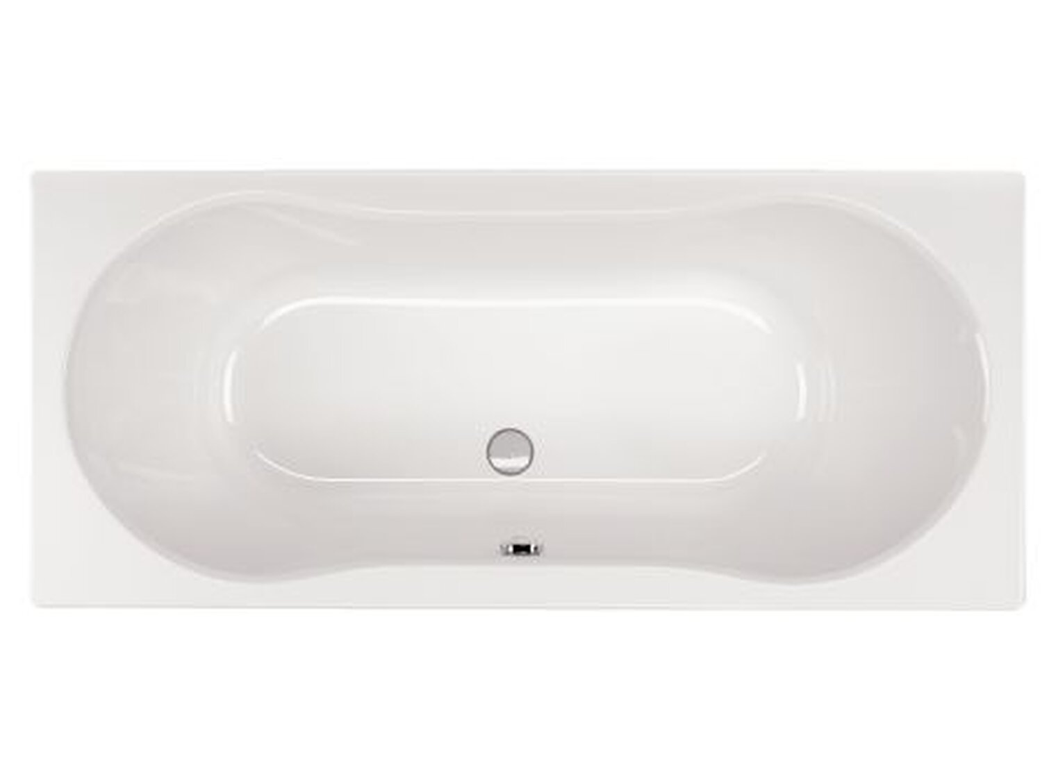 Schr&ouml;der Badewanne rechteck wei&szlig;, 180x80x43cm Lizz