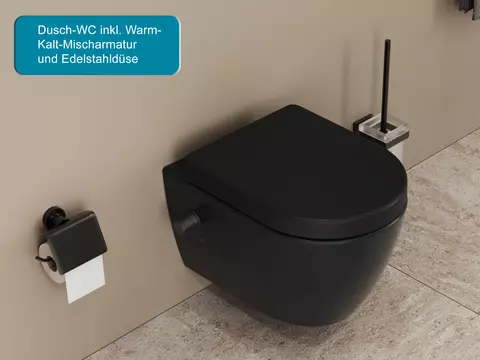 Wand Dusch WC Taharet - spülrandlos - mit...