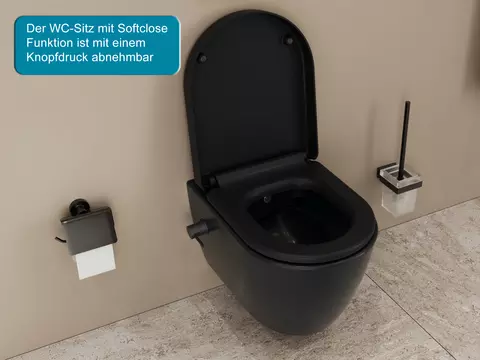Wand Dusch WC Taharet - spülrandlos - mit...