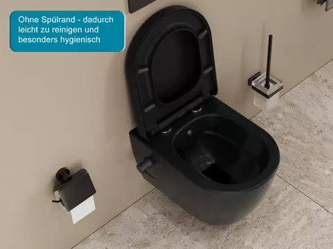 Wand Dusch WC Taharet - spülrandlos - mit...