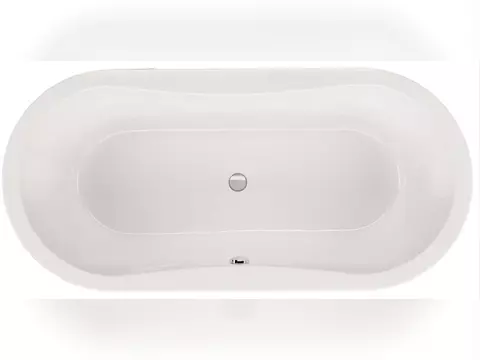 Schröder Badewanne oval weiß, 190x90x48,5cm...
