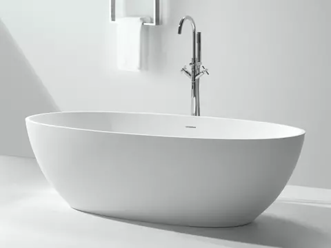 Aqua Bagno freistehende Badewanne Lounge - Corian,...