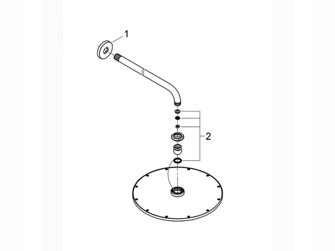 RAINSHOWER COSMOPOLITAN 310 KOPFBRAUSE-SET 380 MM