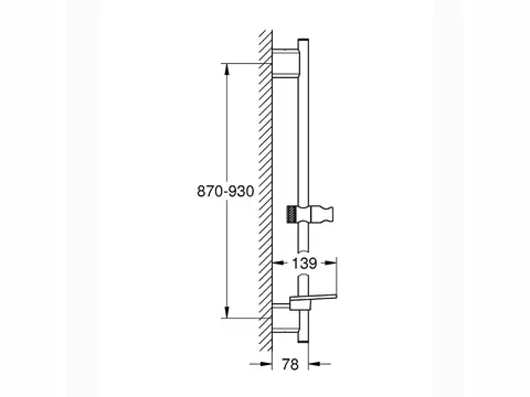 RAINSHOWER SMARTACTIVE BRAUSESTANGE 900 MM