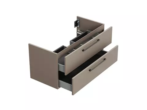 Angular Waschtischunterschrank 100, Cappuccino Matt Lackiert