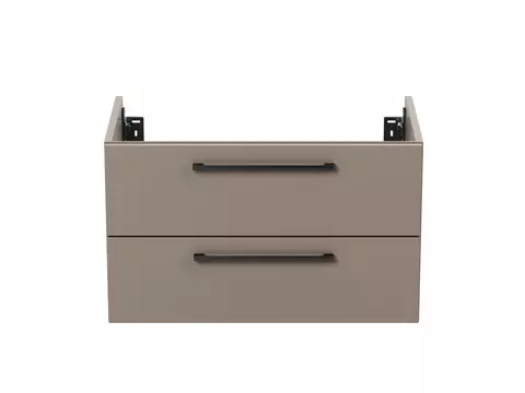 Angular Waschtischunterschrank 80, Cappuccino Matt Lackiert