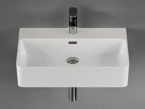 Aqua Bagno Pure Essence Waschbecken 61cm Keramik weiß