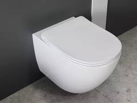 Aqua Bagno Spülrandloses WC Silk inkl. WC-Sitz -...