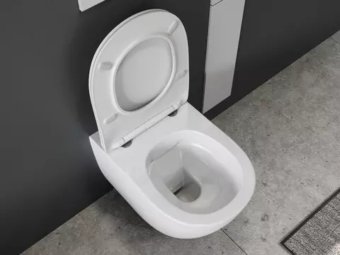 Aqua Bagno Spülrandloses WC Silk inkl. WC-Sitz -...
