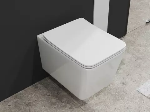 Aqua Bagno Delta 2.0 Spülrandloses WC inkl. WC-Sitz...
