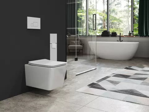 Aqua Bagno Delta 2.0 Spülrandloses WC inkl. WC-Sitz...