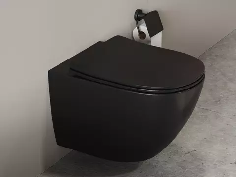 Aqua Bagno Spülrandloses WC Silk inkl. WC-Sitz