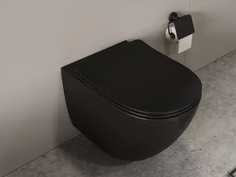 Aqua Bagno Spülrandloses WC Silk inkl. WC-Sitz
