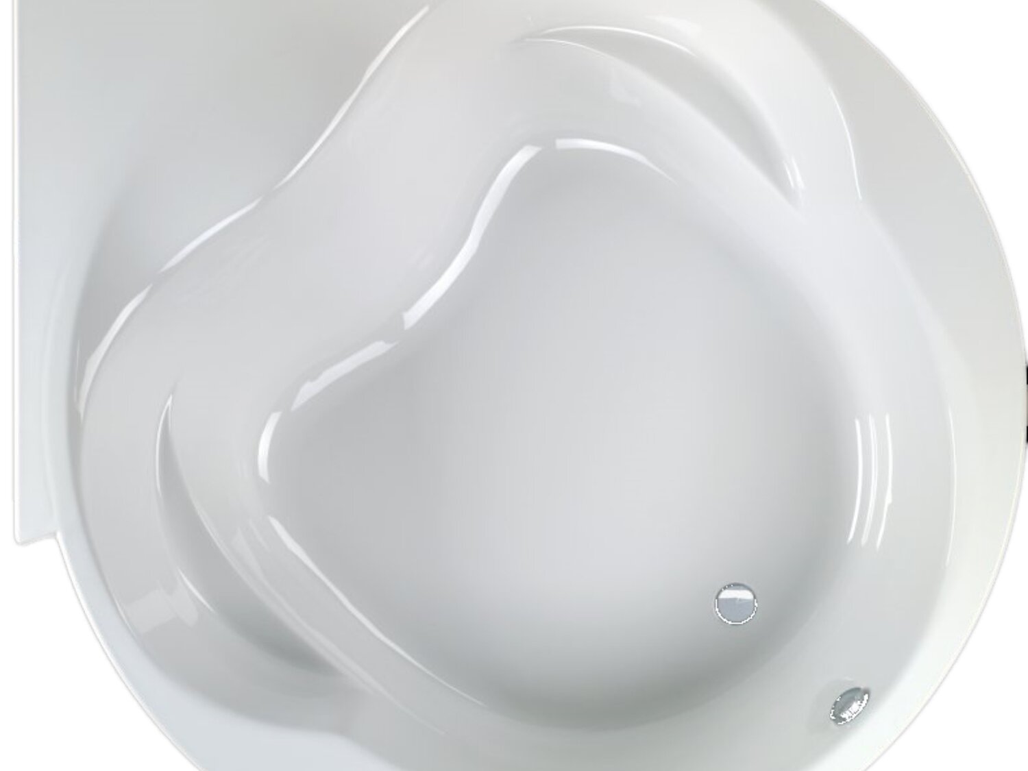 Schr&ouml;der Badewanne oval wei&szlig;, 225x180x52cm OperaT