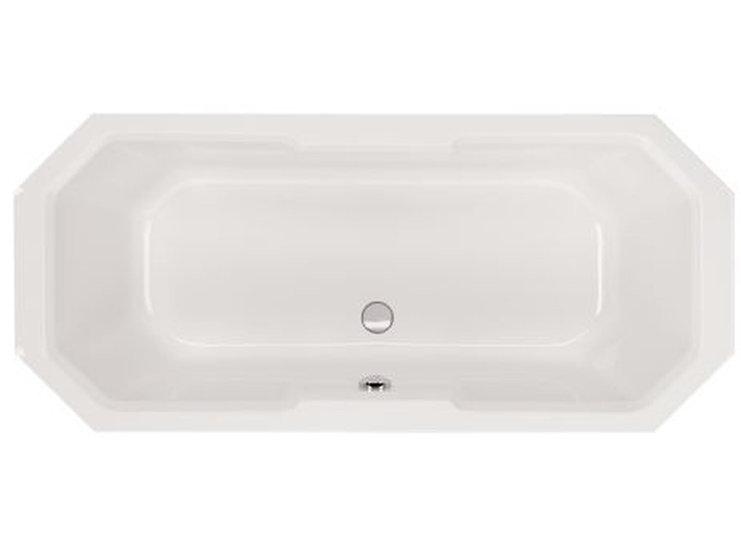 Schr&ouml;der Badewanne achteck wei&szlig;, 175x80x41cm Chile175